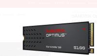 SANDISK  500GB OPTIMUS 5100 6600MB/S 5600MB/S M2 SSD SDSP51500GAN-000E0